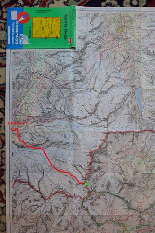 mapa Dufourspitze_50k